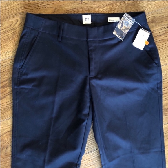 Gap Slim Crop Navy Pants - Picture 3 of 5